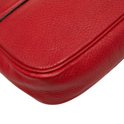 Gucci Soho Interlocking Chain Shoulder Bag Red Leather — view 7