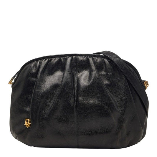 Dior Crossbody Shoulder Bag Black Leather