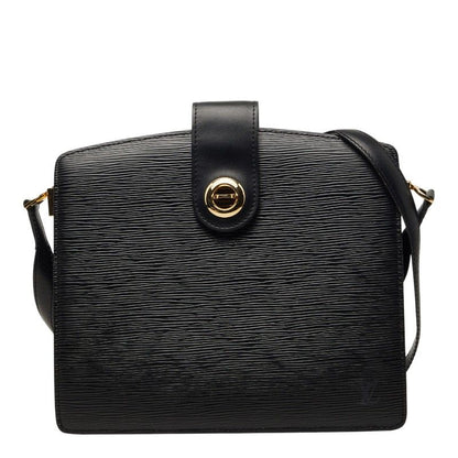 Louis Vuitton Epi Capuchin Shoulder Bag Black Noir Leather