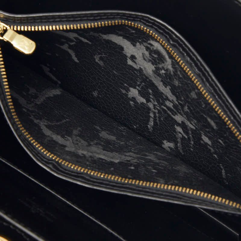 Louis Vuitton Epi Capuchin Shoulder Bag Black Noir Leather — view 9