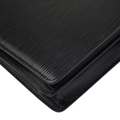 Louis Vuitton Epi Capuchin Shoulder Bag Black Noir Leather — view 8