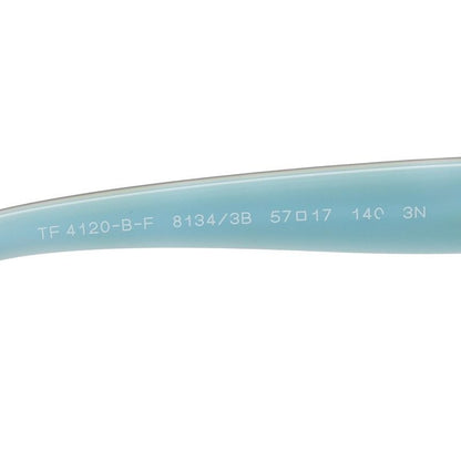 Tiffany & Co Visual Butterfly Sunglasses Cobalt Blue Brown Acetate Line Stone — view 7