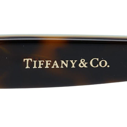 Tiffany & Co Visual Butterfly Sunglasses Cobalt Blue Brown Acetate Line Stone — view 6