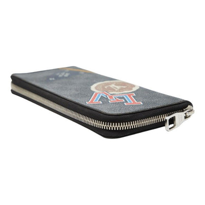 Louis Vuitton Damier Graphite Stickers Zippy Wallet Vertical Zip Around Black — view 6