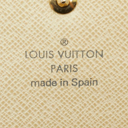 Louis Vuitton Damier Azur Portefeuille Sarah Wallet White Leather — view 9