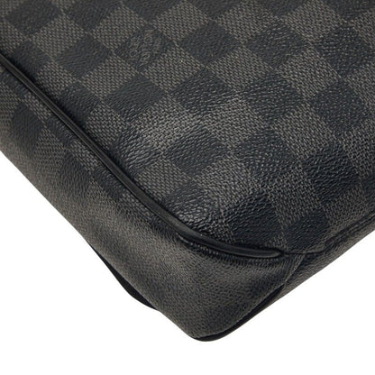 Louis Vuitton Damier Graphite District PM Crossbody Shoulder Bag Black Leather — view 8