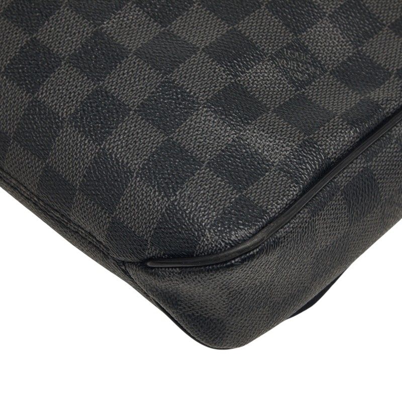Louis Vuitton Damier Graphite District PM Crossbody Shoulder Bag Black Leather — view 7