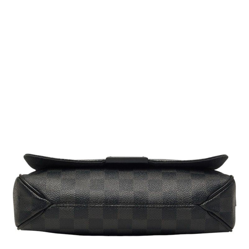 Louis Vuitton Damier Graphite District PM Crossbody Shoulder Bag Black Leather — view 3