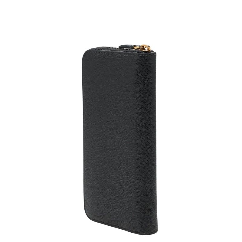 Prada Zip Around Wallet Black Saffiano Leather — view 2