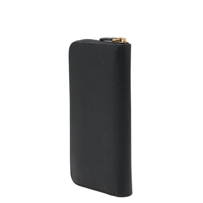 Prada Zip Around Wallet Black Saffiano Leather — view 2