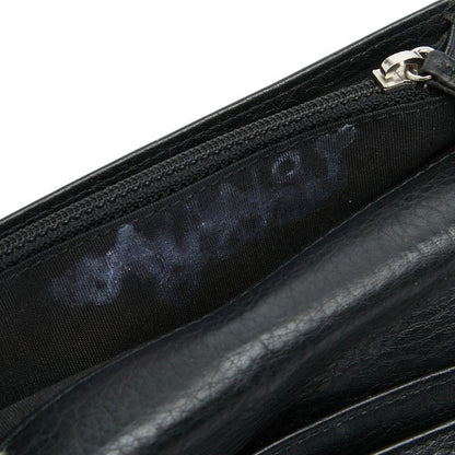 Chanel CC Logo Wild Stitch Wallet Black Leather — view 7