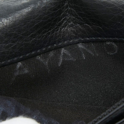 Chanel CC Logo Wild Stitch Wallet Black Leather — view 6