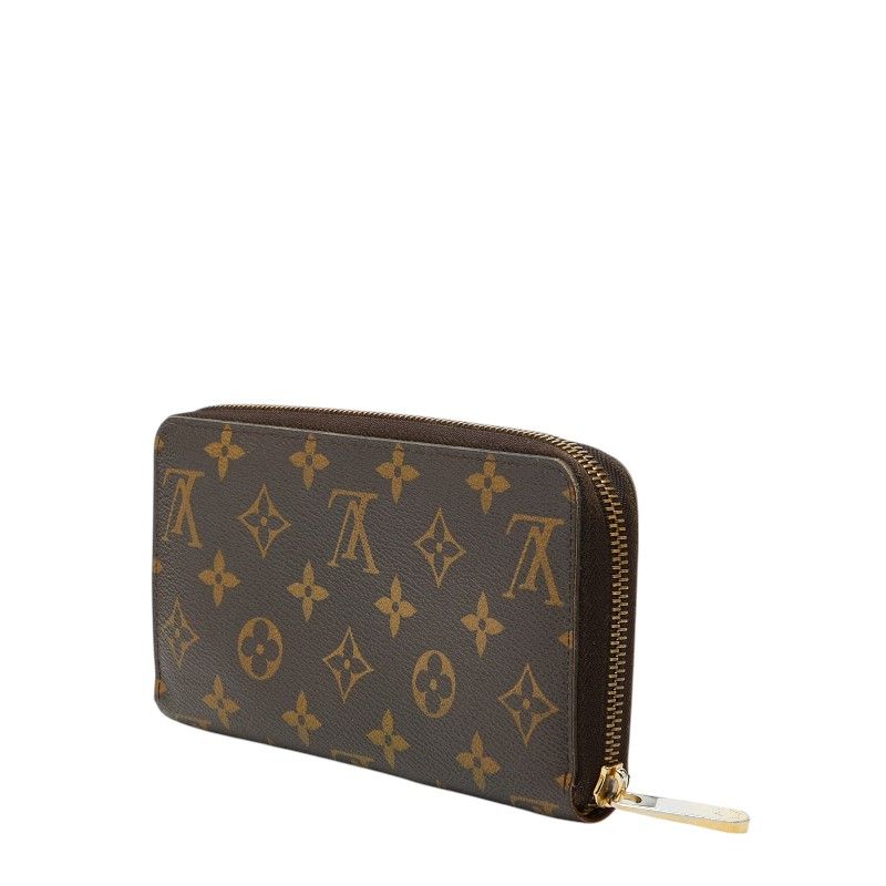 Louis Vuitton Monogram Zippy Wallet Zip Around Brown — view 2