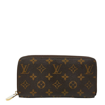 Louis Vuitton Monogram Zippy Wallet Zip Around Brown