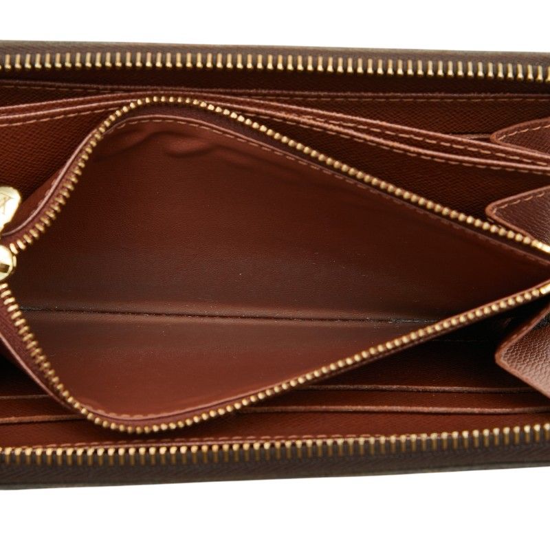 Louis Vuitton Monogram Zippy Wallet Zip Around Brown — view 6