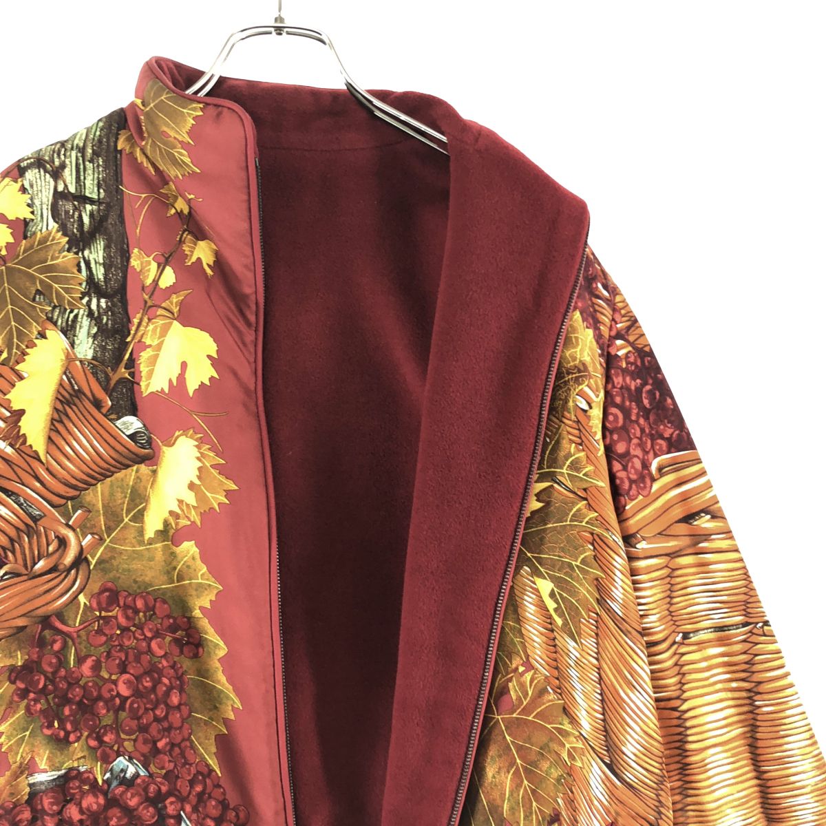 Hermes Martin Margiela Era Vendanges Grape Harvest Reversible Jacket SM Bordeaux — view 4