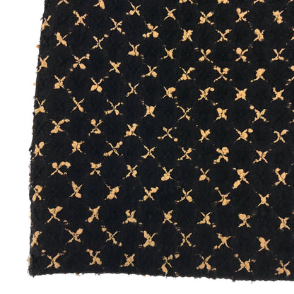 Chanel Tweed Suit Pearl Button Collarless Jacket Skirt Brown — view 7