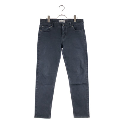 Balenciaga Logo Button Black Denim Pants 40 Charcoal Gray