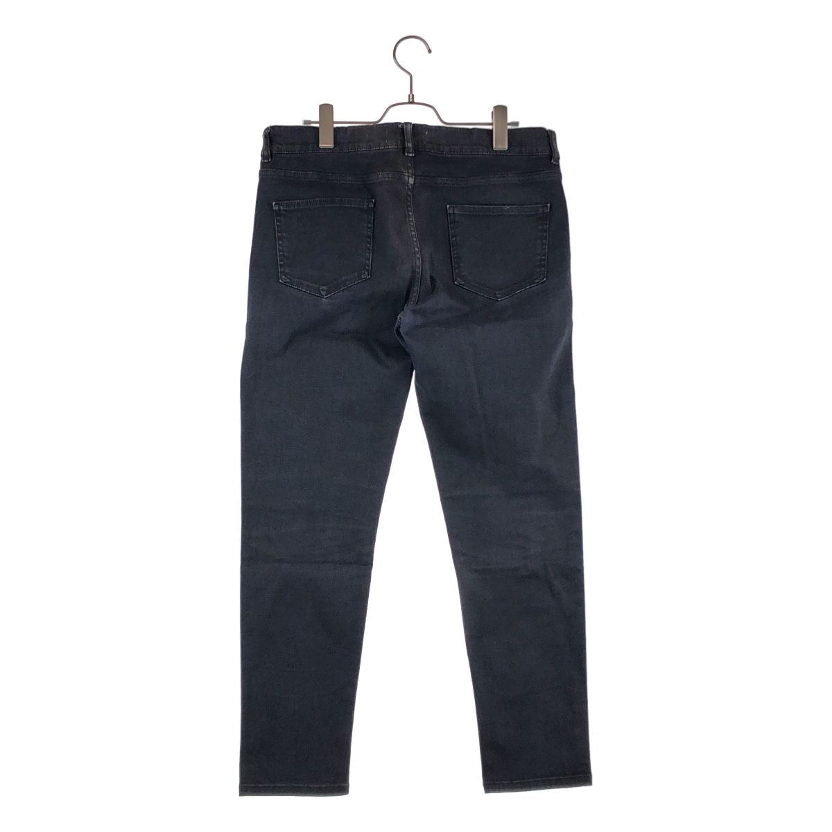 Balenciaga Logo Button Black Denim Pants 40 Charcoal Gray — view 5