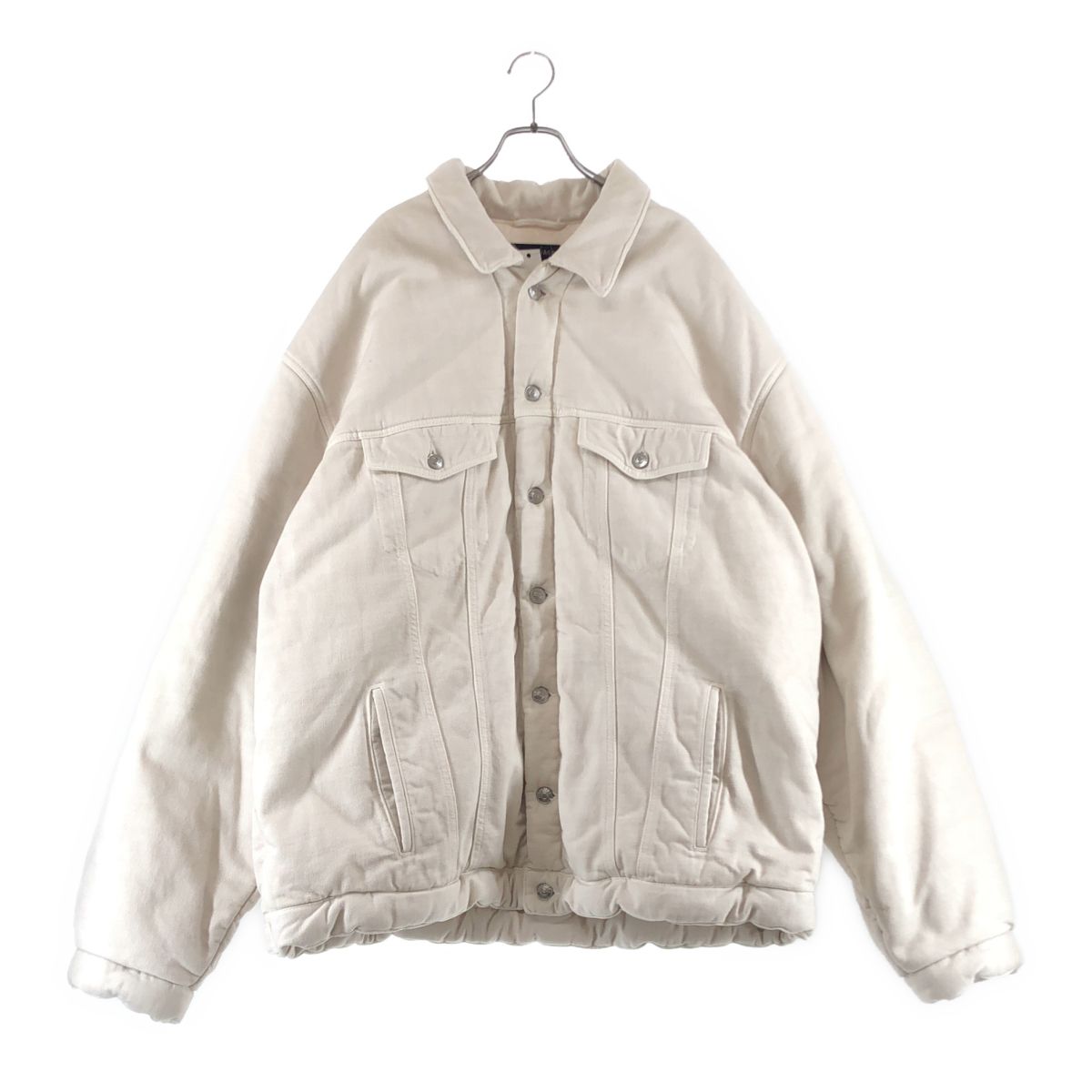 Balenciaga Padding Denim Jacket 44 White
