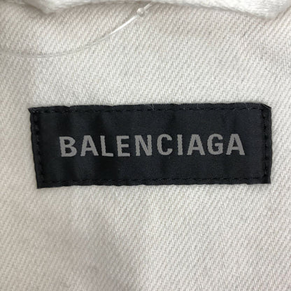 Balenciaga Padding Denim Jacket 44 White — view 6