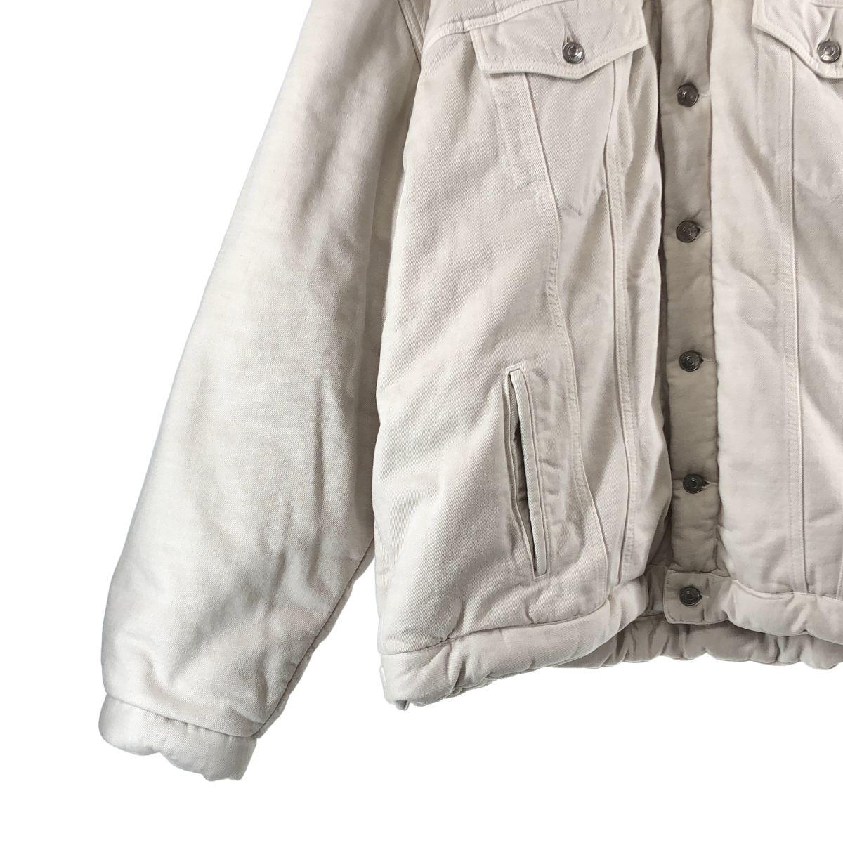 Balenciaga Padding Denim Jacket 44 White — view 3