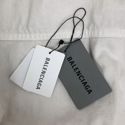 Balenciaga Padding Denim Jacket 44 White — view 9