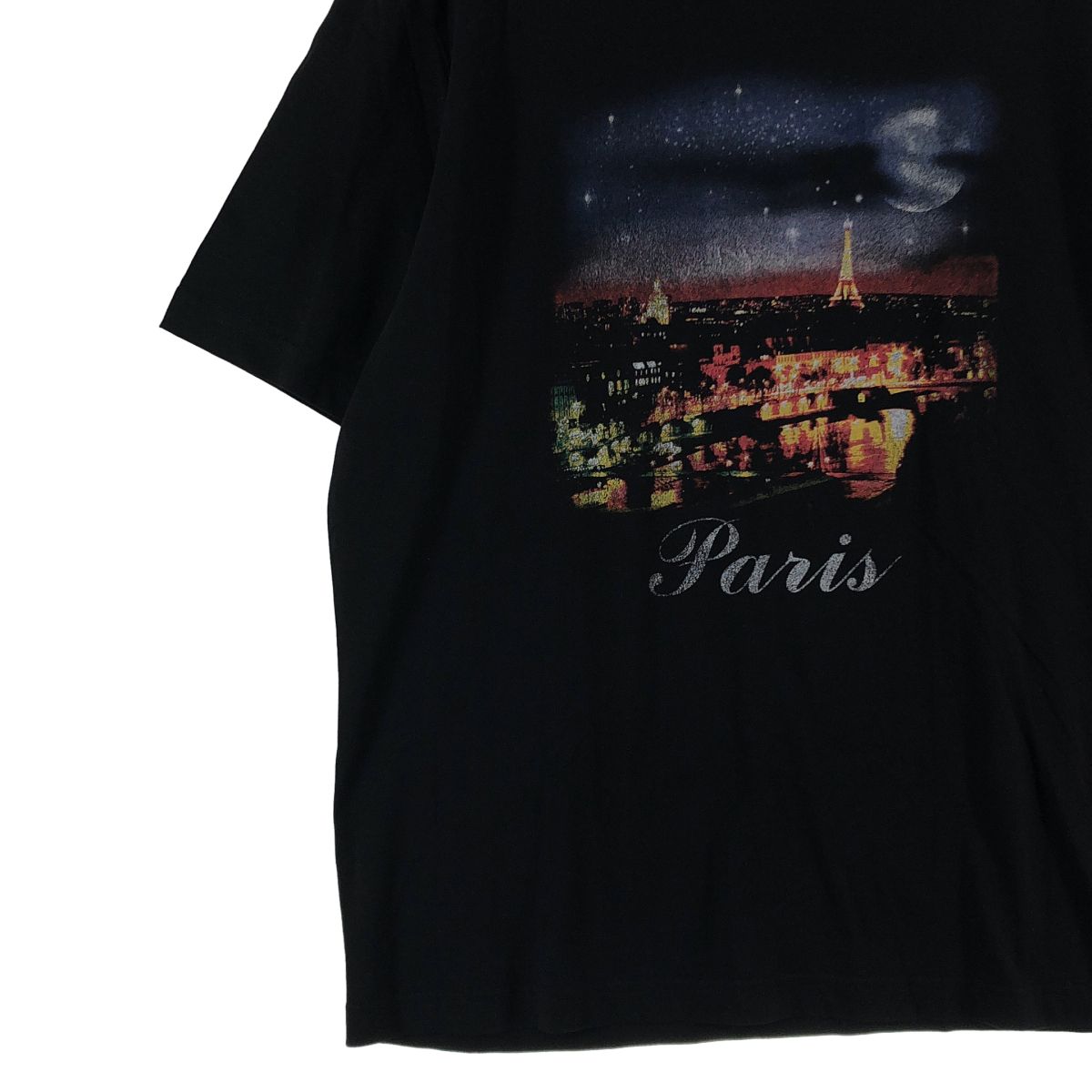 Balenciaga Paris Graphic Print T-Shirt XL Black — view 3