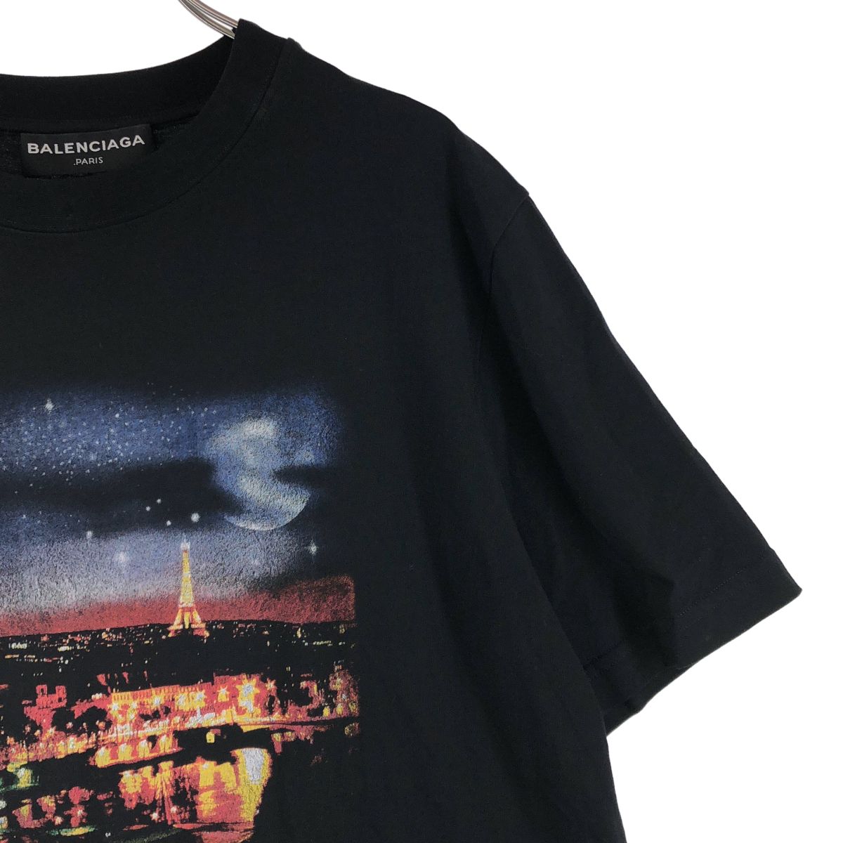 Balenciaga Paris Graphic Print T-Shirt XL Black — view 2