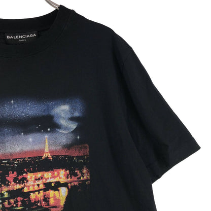 Balenciaga Paris Graphic Print T-Shirt XL Black — view 2