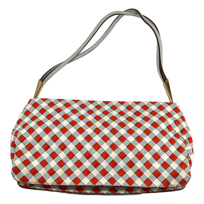 Bottega Veneta Intrecciato Shoulder Bag Sky Blue Orange