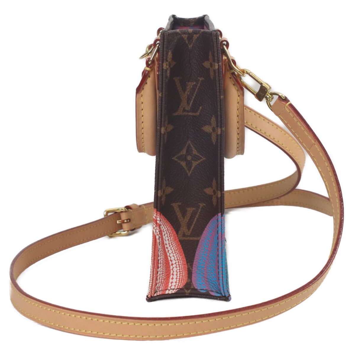 Louis Vuitton Yayoi Kusama Monogram Pumpkin Petite Sac Plat — view 2