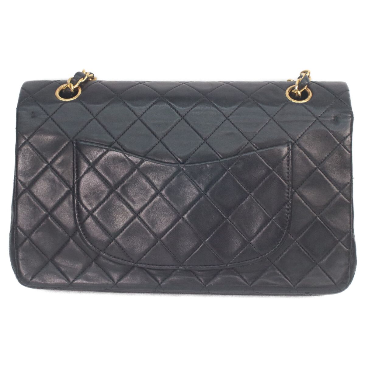Chanel Black Lambskin Gold Quilted 25 Shoulder Bag — view 3