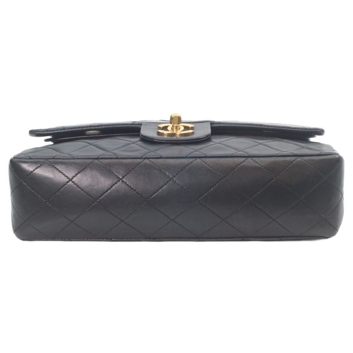 Chanel Black Lambskin Gold Quilted 25 Shoulder Bag — view 5