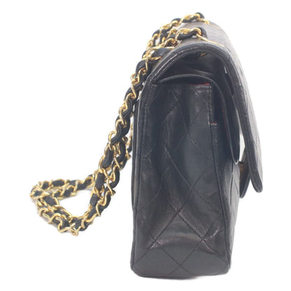 Chanel Black Lambskin Gold Quilted 25 Shoulder Bag — view 4