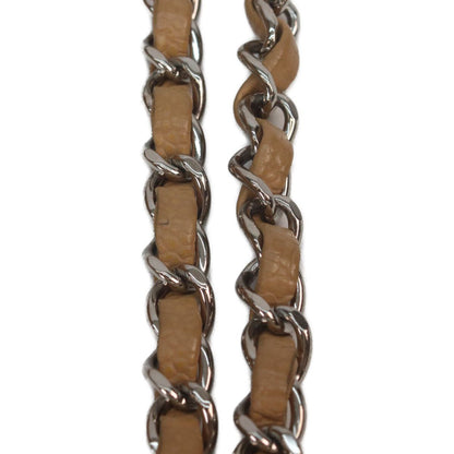 Chanel Beige Caviar Silver Quilted 25 Shoulder Bag — view 9