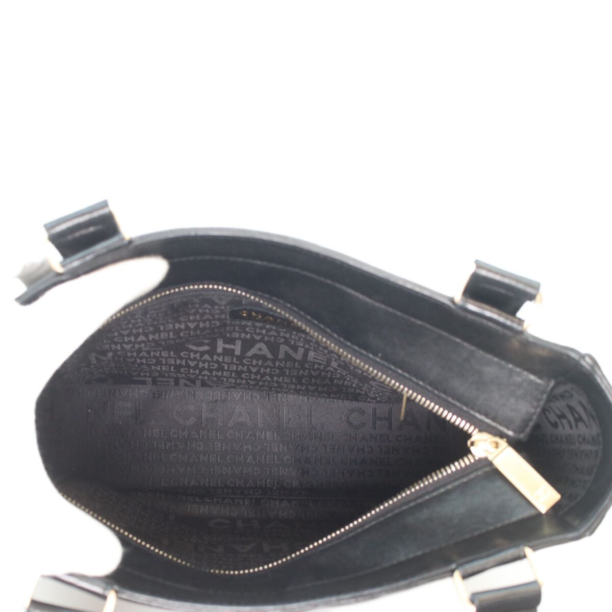 Chanel Chanet Black Lambskin Gold Choco Bar Handbag — view 6