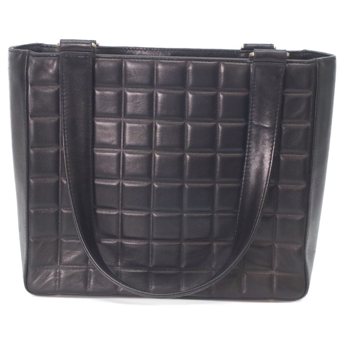 Chanel Chanet Black Lambskin Gold Choco Bar Handbag — view 3