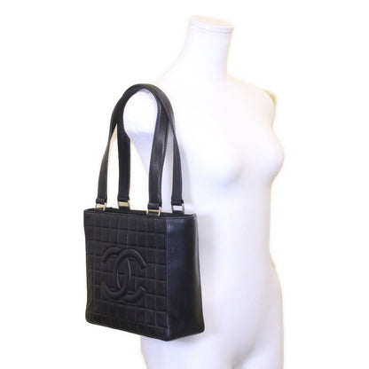 Chanel Chanet Black Lambskin Gold Choco Bar Handbag — view 9