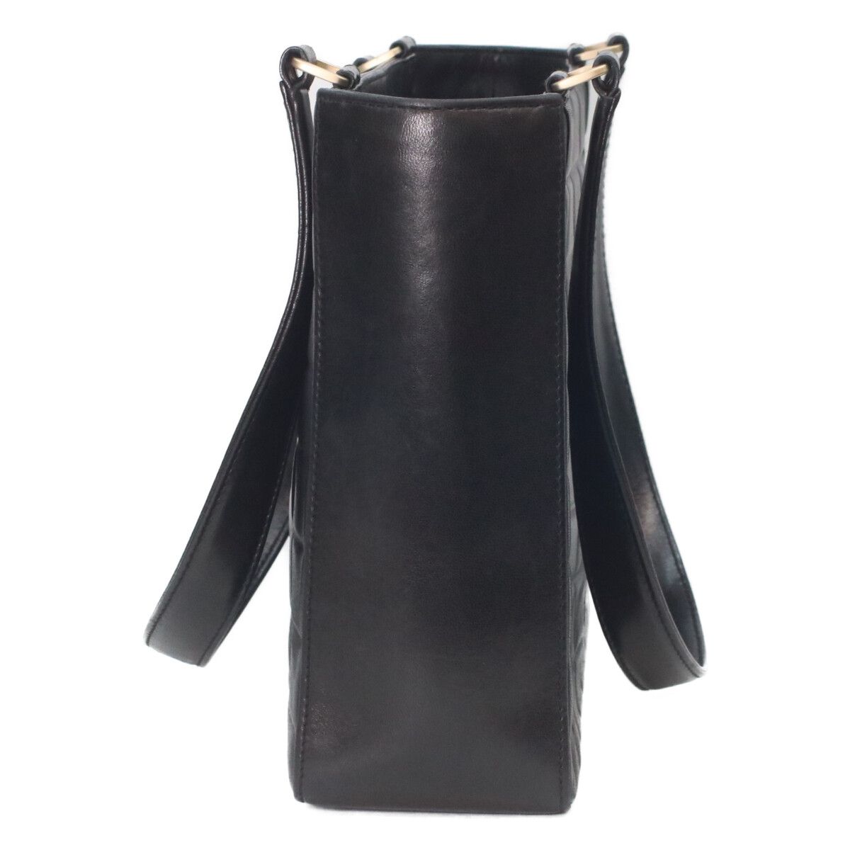 Chanel Chanet Black Lambskin Gold Choco Bar Handbag — view 2