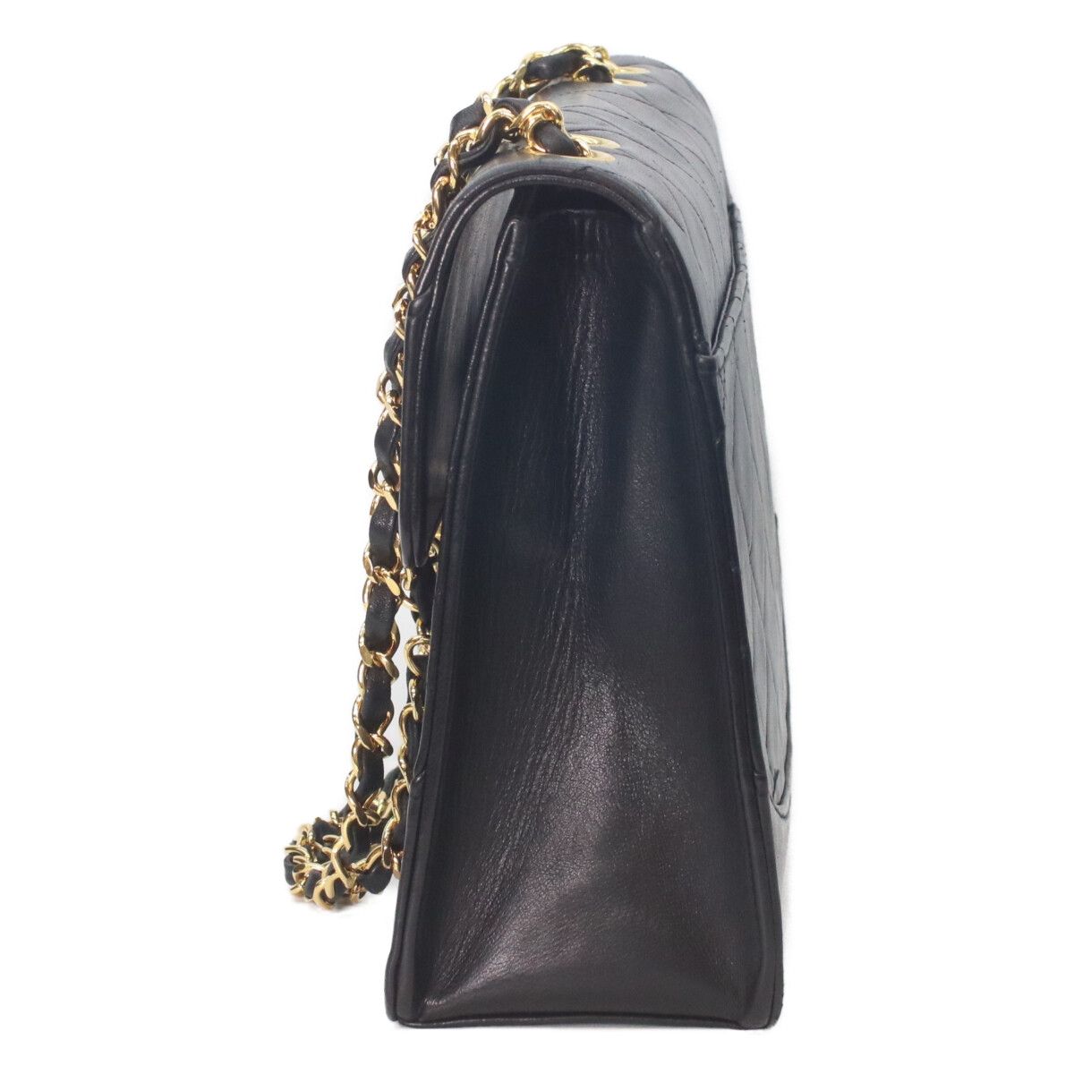 Chanel Black Lamb 2.55 Quilted Turnlock Chain Shoulder Bag — view 2