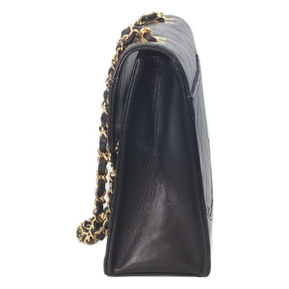Chanel Black Lamb 2.55 Quilted Turnlock Chain Shoulder Bag — view 2