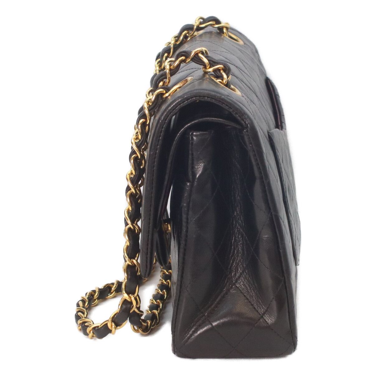 Chanel Black Lamb Gold Quilted 25 Shoulder Bag — view 2