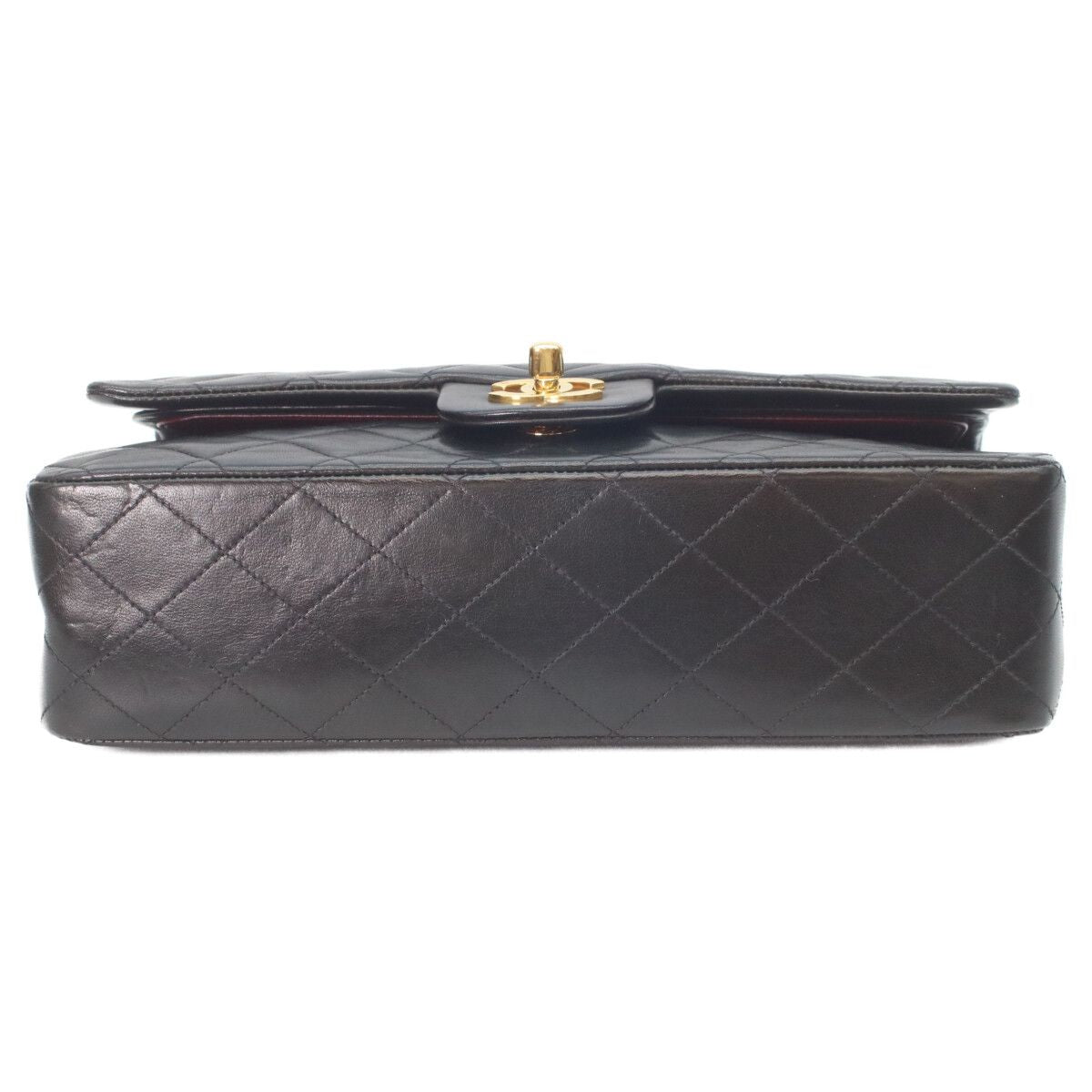 Chanel Black Lamb Gold Quilted 25 Shoulder Bag — view 5