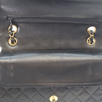 Chanel Black Lamb Gold Quilted 25 Shoulder Bag — view 9