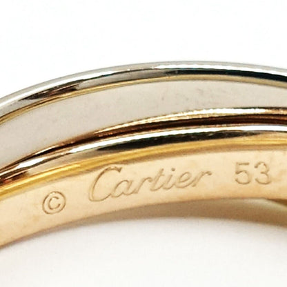 Cartier 18k Yellow Gold WG PG Trinity SM Ring — view 4