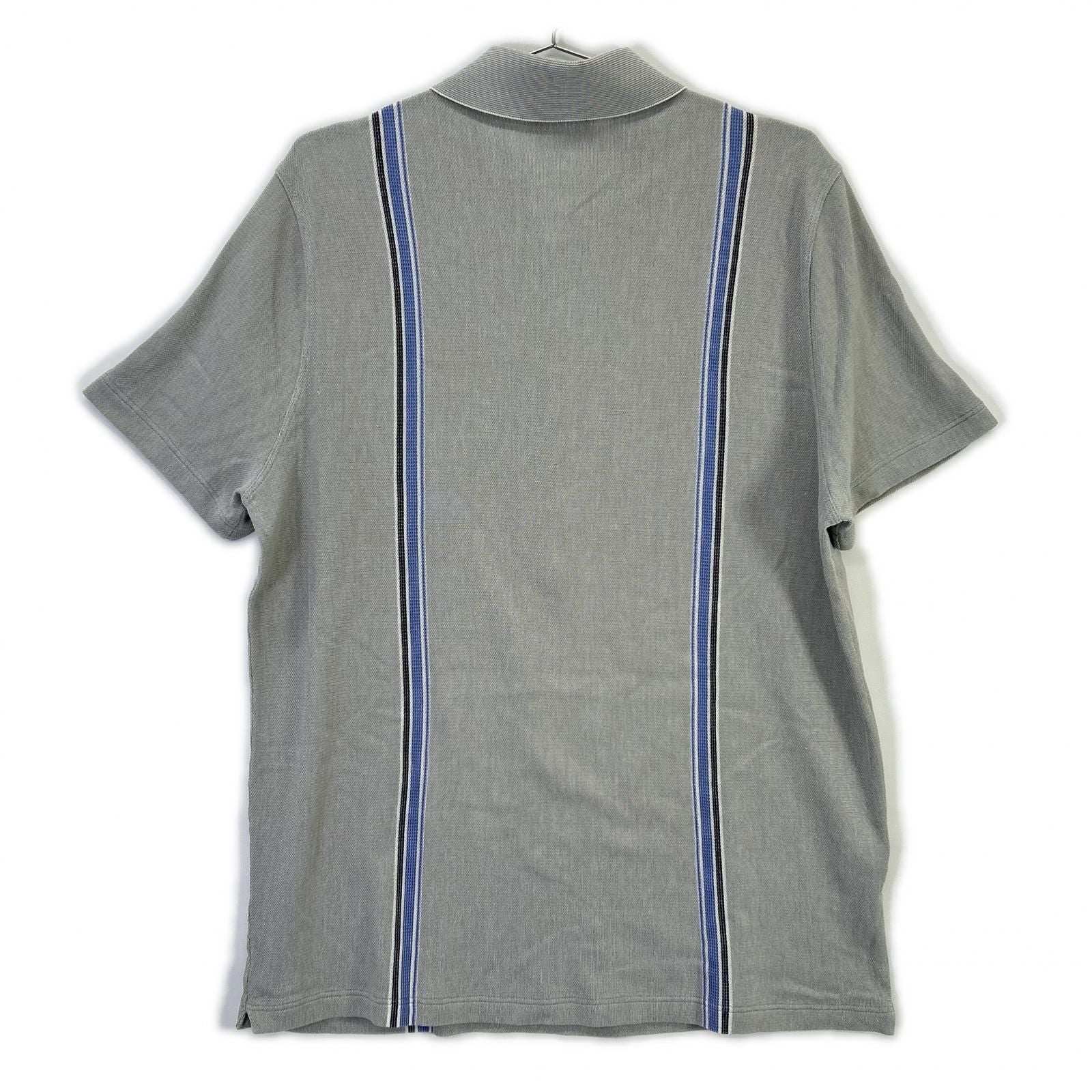 Hermes Navy Cotton 100% Short Sleeve Polo Shirt XL — view 2