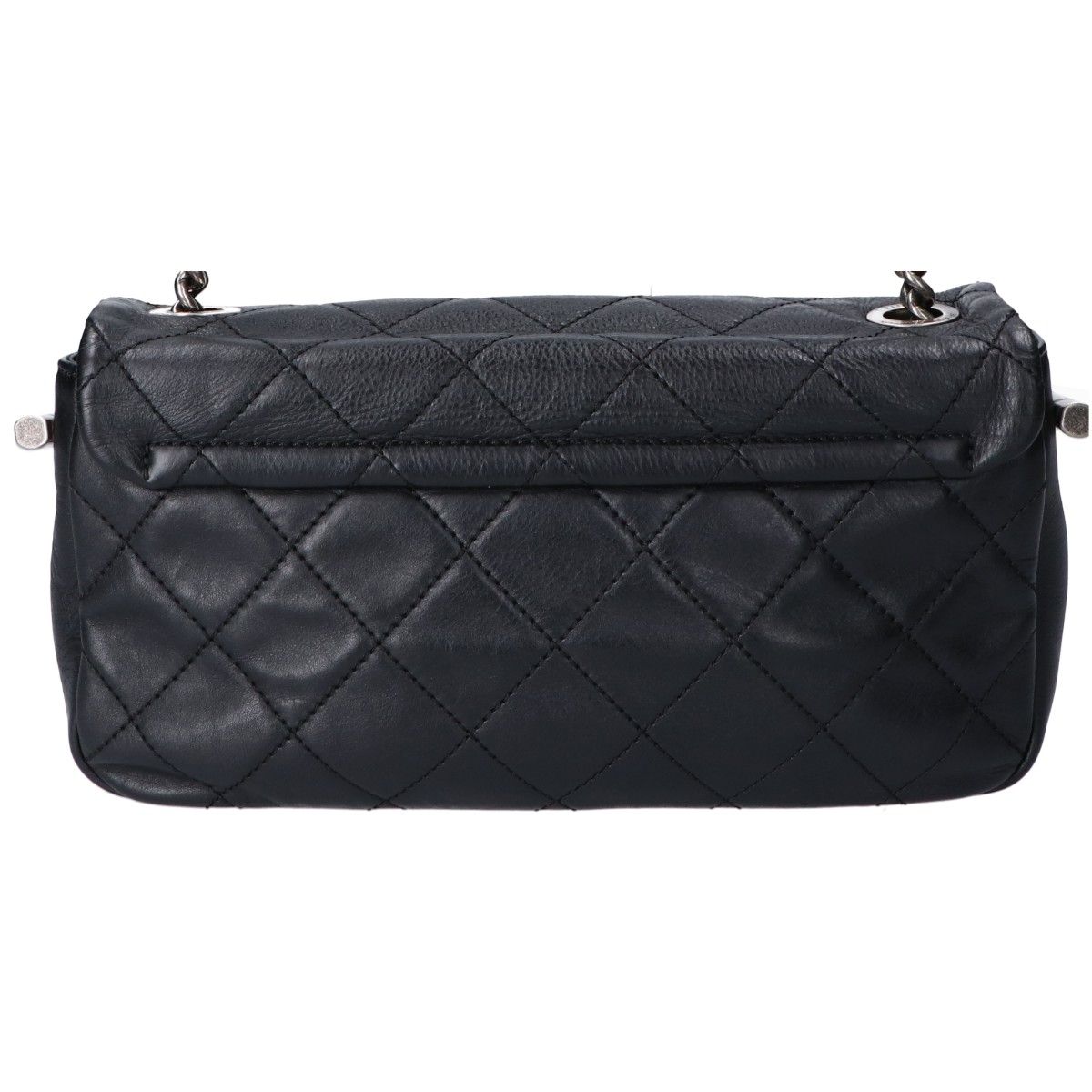 Chanel Calfskin Quilted Single Flap Chain Shoulder Bag — view 3