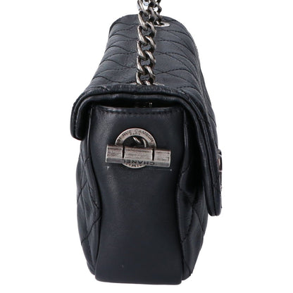Chanel Calfskin Quilted Single Flap Chain Shoulder Bag — view 4