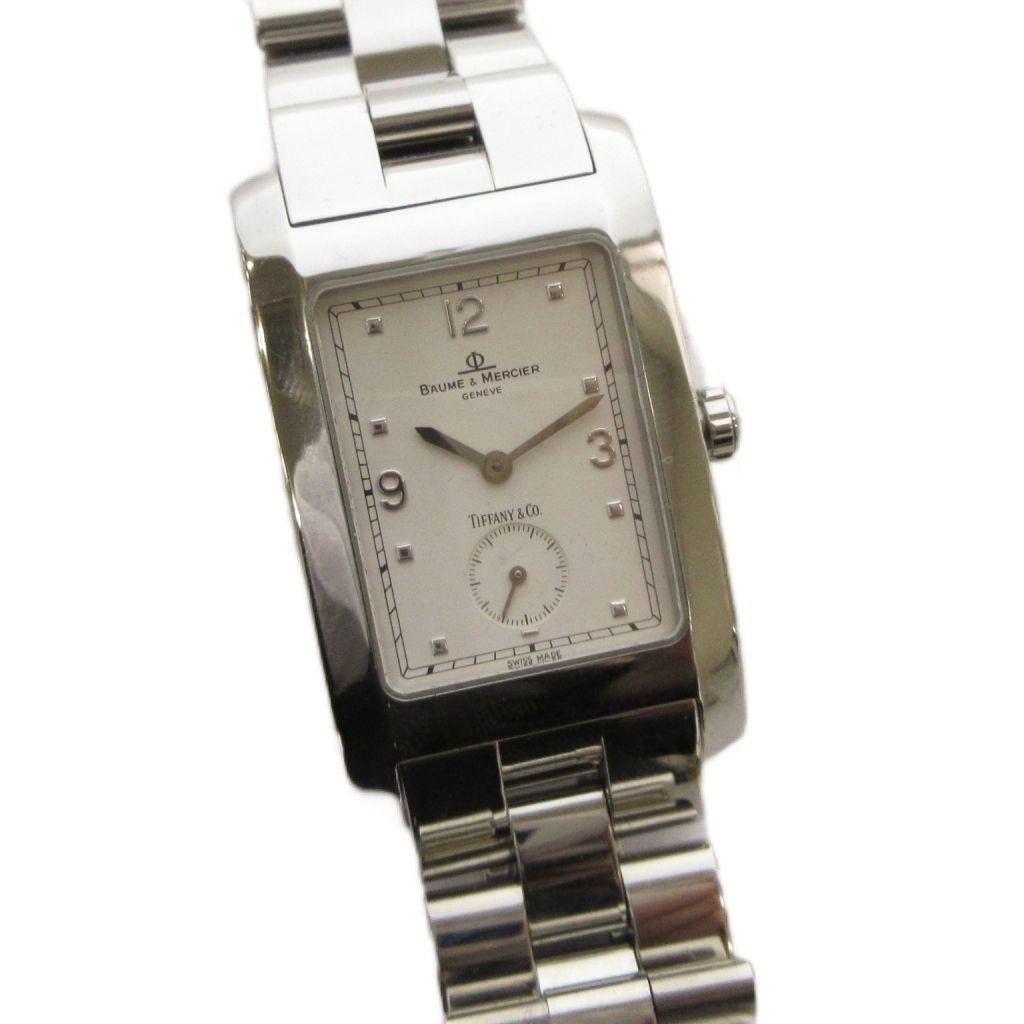 Tiffany & Co Baume Mercier Hampton Double Name Watch Small Seconds Quartz